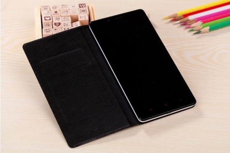 Чехол книжка для смартфонов Xiaomi Redmi Note Black ORIGINAL